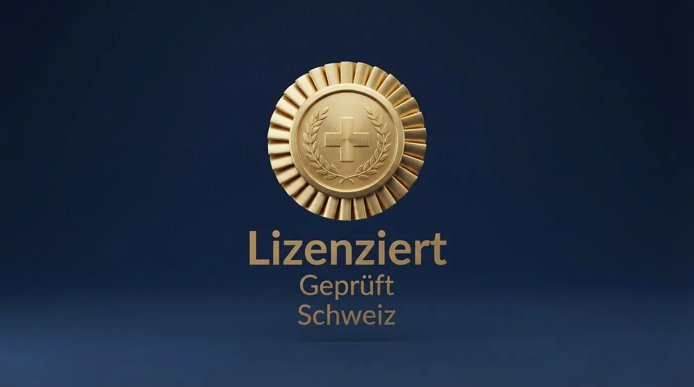 Das offizielle ESBK-Logo oder ein Screenshot der ESBK-Website mit der Liste konzessionierter Online-Spielbanken