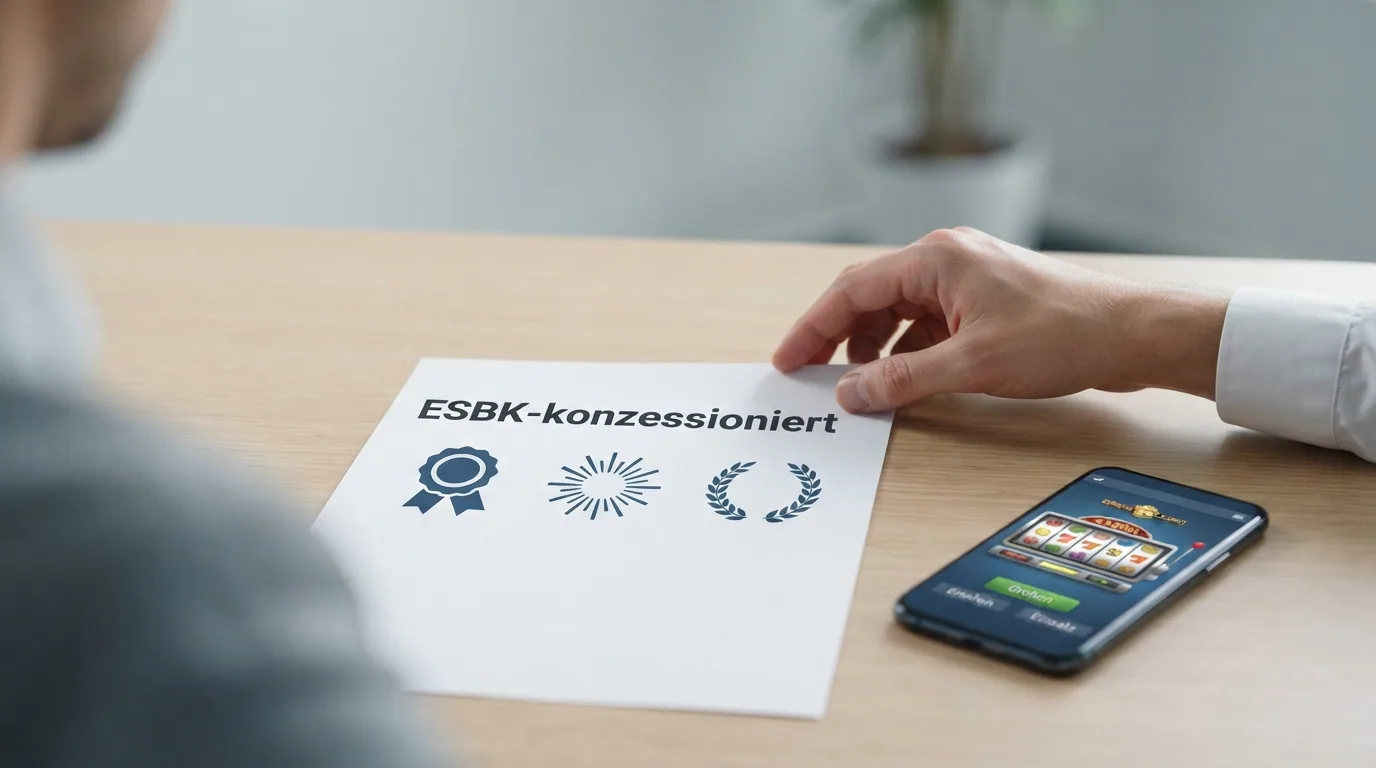 Zehn Casino-Logos nebeneinander mit dem Vermerk «ESBK-konzessioniert»