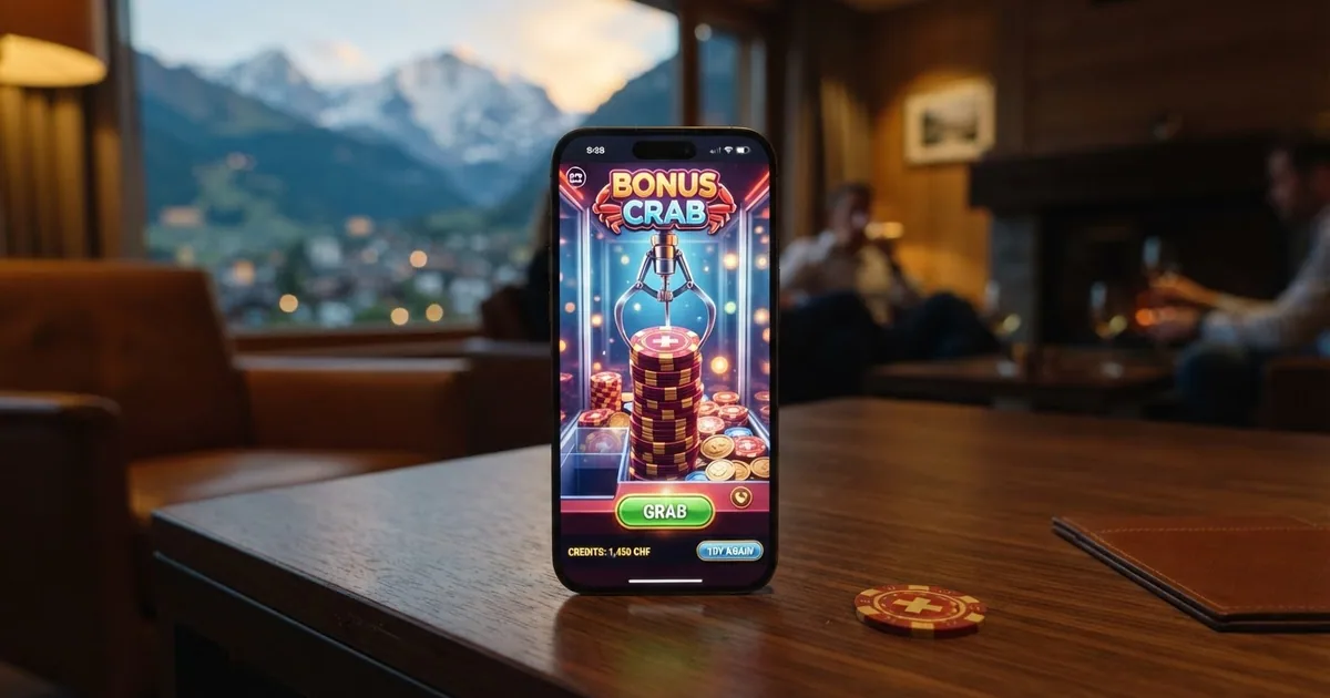 Digitaler Greifautomat mit Krallen-Mechanik auf einem Smartphone-Bildschirm, der einen Bonus-Preis ergreift