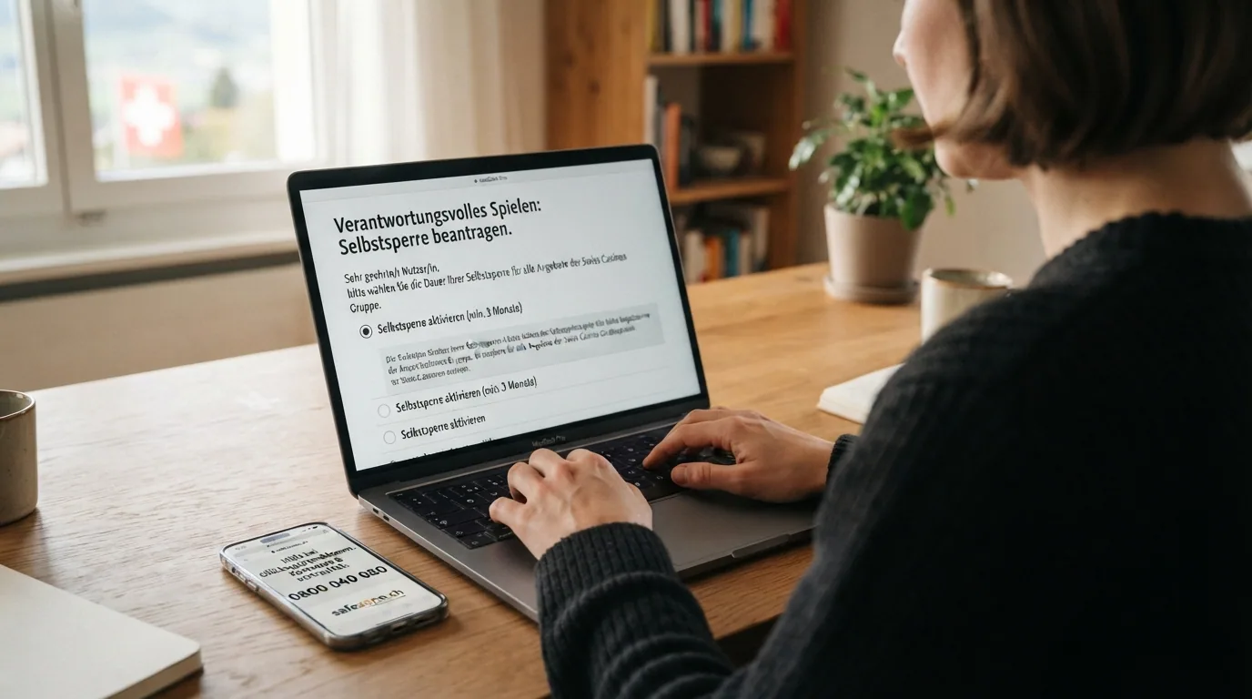 Eine helfende Hand auf einer Computertastatur, daneben das Telefonsymbol mit der Nummer 0800 040 080 und das Logo von safezone.ch