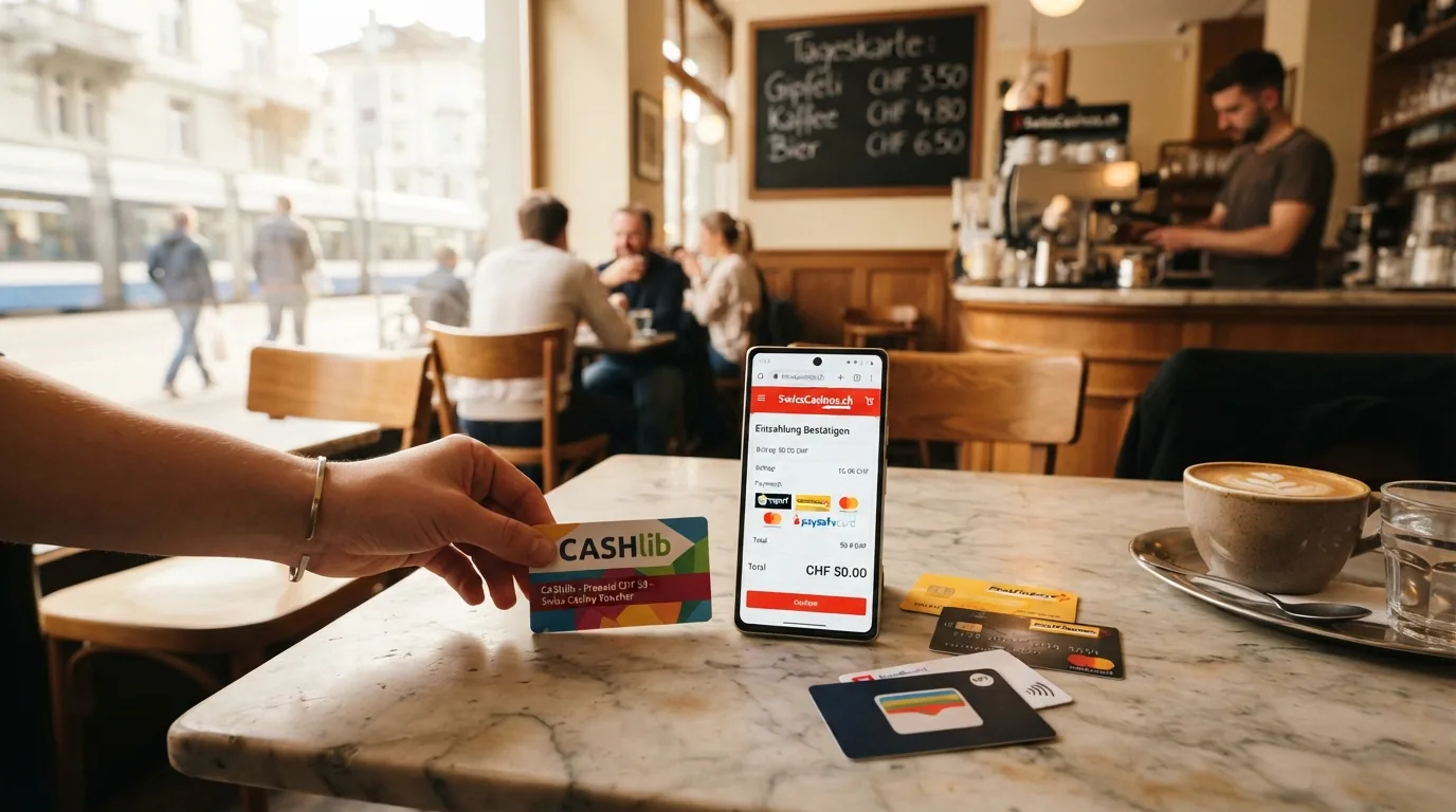 Übersicht der Zahlungsmethoden bei Schweizer Online-Casinos: TWINT, Paysafecard, Kreditkarten und Klarna